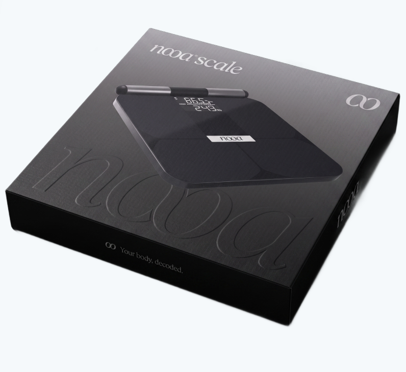 The NOOA Smart Scale in its packaging